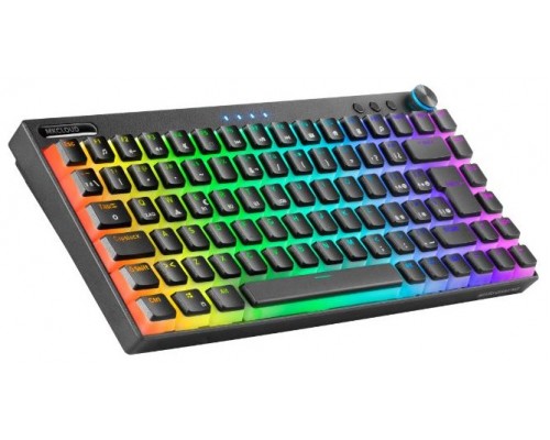 Mars Gaming MKCLOUD Teclado Inalámbrico RGB Negro Switch Azul Español