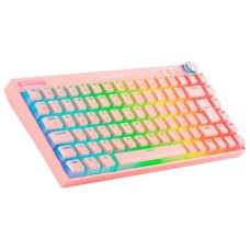 Mars Gaming MKCLOUD Teclado Inalámbrico RGB Rosa Switch Azul Español