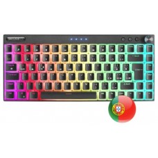 Mars Gaming MKCLOUD Teclado Inalámbrico RGB Negro Switch Rojo Portugués