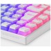 Mars Gaming MKCLOUD Teclado Inalámbrico RGB Blanco Switch Marrón Portugués