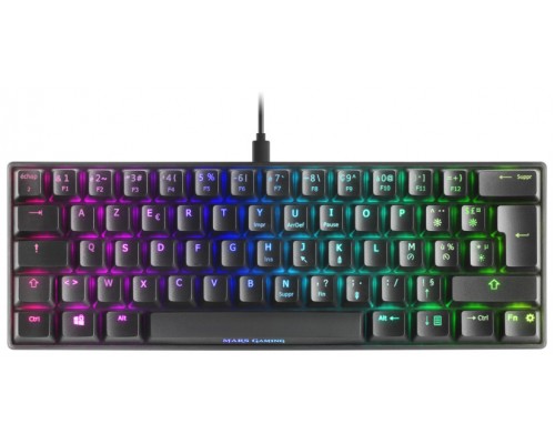 Mars Gaming Teclado MKMINI RGB SQ RED FRENCH