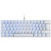 TECLADO MECANICO ULTRA COMPACTO MARS GAMING MKMINI WHITE FULL RGB CHROMA SWITCH OUTEMU PRO BLUE