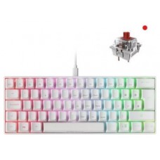 Mars Gaming MKMINIWRES Blanco Teclado Mecánico RGB Ultra-Compacto Switch Rojo ES