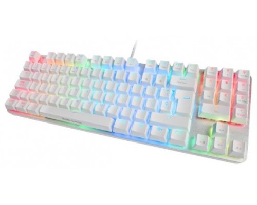 Mars Gaming MKREVOPRO Blanco, Teclado Gaming Mecánico TKL + Pad Numérico, Español