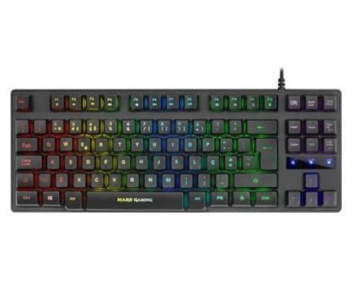 Mars Gaming MKTKL teclado USB QWERTY Portugués Negro