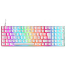 Mars Gaming MKULTRA Teclado Mecánico Blanco RGB Compacto 96% Switch Outemu SQ Azul Español