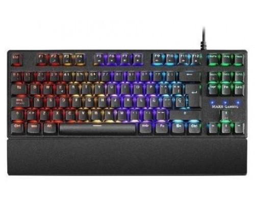 MARS GAMING MKXTKL 5 LED TKL MECHANICAL KEYBOARD OUTEMU SQ BLUE, PALMREST, SP