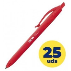 BOLIGRAFO MILAN P1 TOUCH ROJO 25U