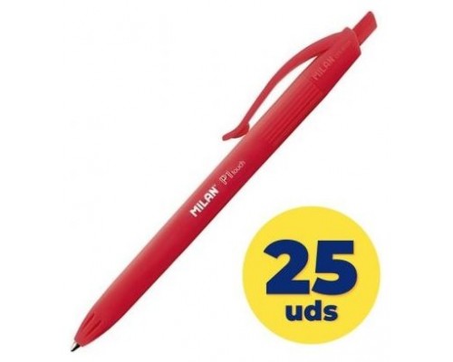 BOLIGRAFO MILAN P1 TOUCH ROJO 25U