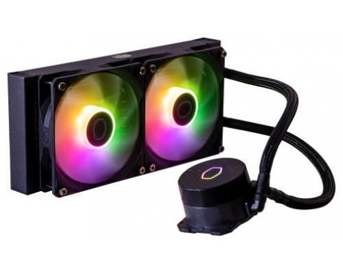 Cooler Master MasterLiquid 240L Core ARGB Carcasa del ordenador, Procesador Kit de refrigeración líquida 12 cm Negro