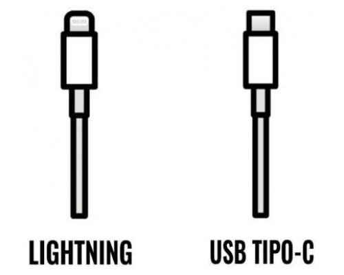 Cable original apple iphone usb tipo c a lightning - 1m  - mm0a3zm - a - blanco