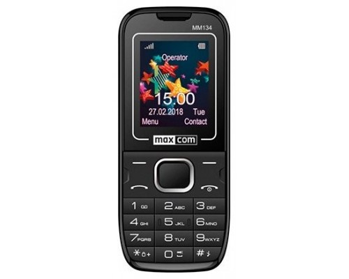 Telefono movil maxcom mm134 black 1.77pulgadas