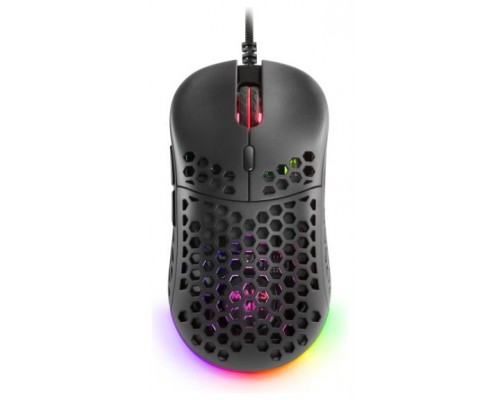 Mars Gaming MM55 Negro Ratón Gaming RGB Chroma Ultra-ligero 55g 12800 DPI