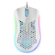 Mars Gaming MMEXW, Ratón Gaming RGB Ultraligero Blanco