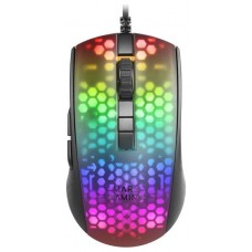 Mars Gaming MMR Negro Ratón Gaming RGB Chroma Estructura Translúcida Ultra-ligera 58g 12800 DPI Switches Mecánicos HUANO