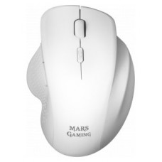 Mars Gaming MMWERGO Ratón Inalámbrico Ergonómico Blanco