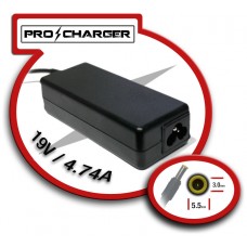 Cargador 19V/4.74A 5.5mm x 3.0mm 90w Pro Charger