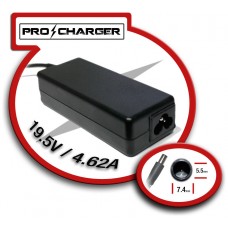 Cargador 19.5V/4.62A 7.4mm x 5.5mm 90w Pro Charger