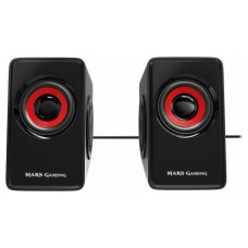 MARS GAMING SPEAKERS MS1 10W RMS USB, VIBRO-SUBWOOFER ULTRA BASS, REMOTE VOLUME CONTROL