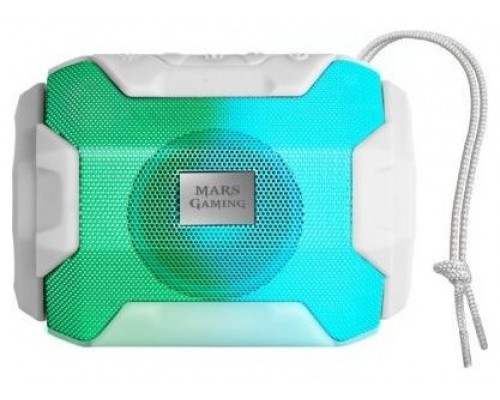 Mars Gaming MSBAXW, Altavoz Bluetooth 5.0 Compacto Blanco