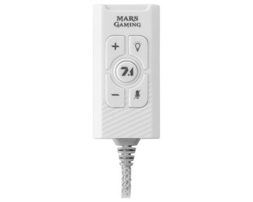 Mars Gaming MSC2W Tarjeta de Sonido Externa 7.1 USB Blanca