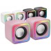 Mars Gaming MSCUBEP Rosa Altavoces Gaming RGB Compactos Procesador Sonido DSP 8W