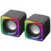 Mars Gaming MSCUBE Negro Altavoces Gaming RGB Compactos Procesador Sonido DSP 8W