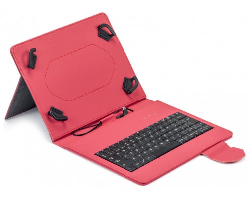 FUNDA TABLET MAILLON URBAN KEYBOARD USB 9.7"-10.2" ROJO