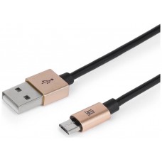 CABLE MAILLON PREMIUM MICRO USB 2.4 ALUMINIO DORADO 1M