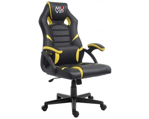 Silla Gaming GM1000 Negro/Amarillo MUVIP