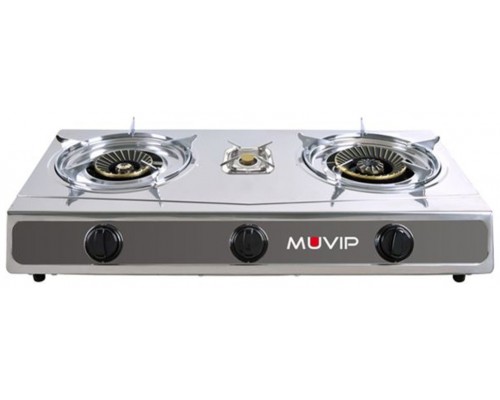 Cocina Gas INOX 3 Fuegos Serie Strong MUVIP