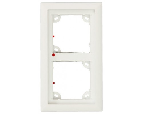 MOBOTIX DOUBLE FRAME, WHITE  (P/N:MX-OPT-FRAME-2-EXT-PW)