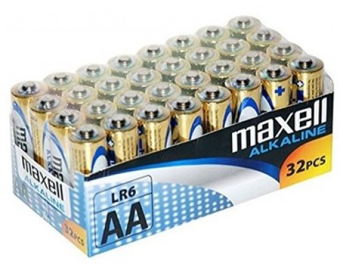 Maxell Pila Alcalina AA LR06 Pack*32 PilaS