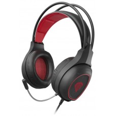 AURICULARES GAMING GENESIS RADON 300 7.1 VIRTUAL USB NEGRO ROJO