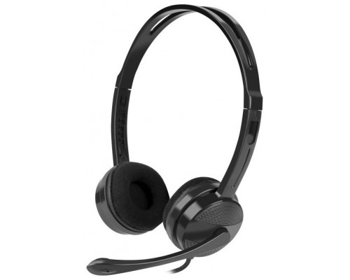 Auriculares natec canary con microfono negros