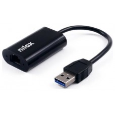 CABLE ADAPATADOR NILOX USB A ETHERNET MACHO HEMBRA