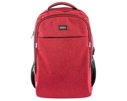 Mochila nilox style 15.6pulgadas roja