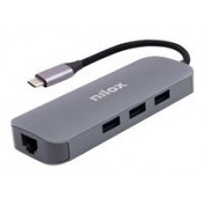 DOCKING STATION NILOX TIPO C A 3x USB 3.0 1x HDMI 1x VGA 1x TIPO C 1x RJ45