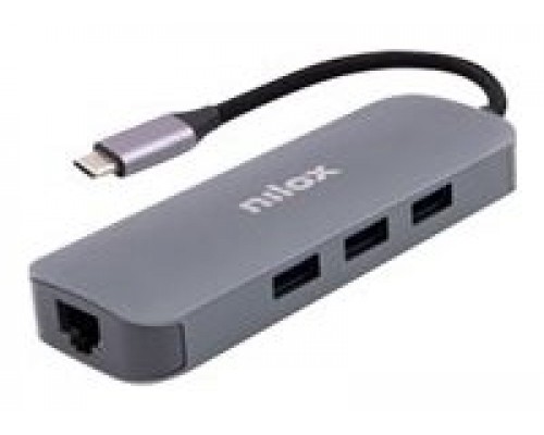 DOCKING STATION NILOX TIPO C A 3x USB 3.0 1x HDMI 1x VGA 1x TIPO C 1x RJ45