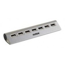 HUB NILOX 7x USB 2.0 ALUMINIO