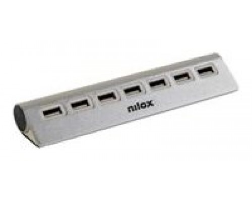 HUB NILOX 7x USB 2.0 ALUMINIO