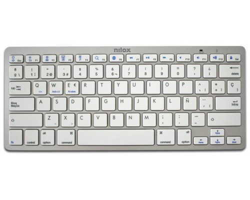 TECLADO NILOX BLUETOOTH SILVER