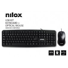 COMBO TECLADO + RATON NILOX USB NEGRO