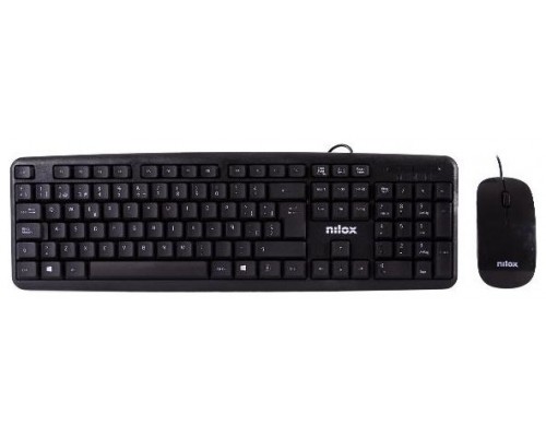 COMBO TECLADO + RATON FLAT NILOX USB NEGRO