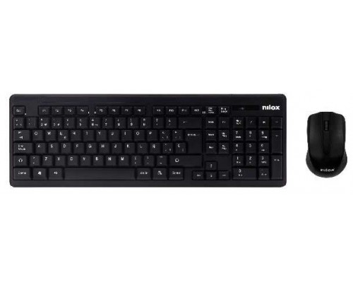 COMBO TECLADO + RATON NILOX WIRELESS NEGRO