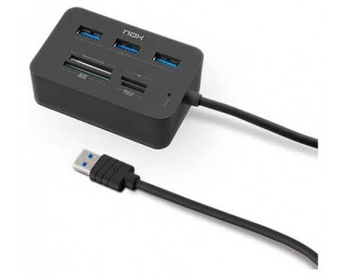 HUB USB NOX CON LECTOR TARJETAS ONE COMPLETE USB 3