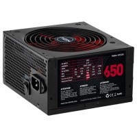 NOX NXS650 unidad de fuente de alimentación 650 W 20+4 pin ATX Negro, Rojo