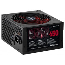 NOX NXS650 unidad de fuente de alimentación 650 W 20+4 pin ATX Negro, Rojo