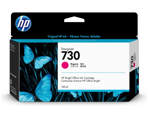 HP Cartucho de tinta DesignJet 730 magenta de 130 ml