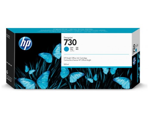 HP Cartucho de tinta DesignJet 730 cian de 300 ml